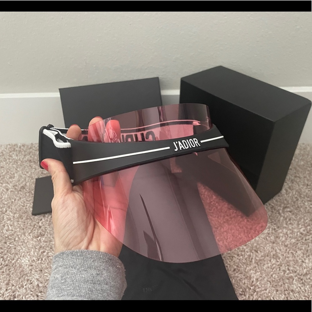 DIOR Pink Lens Black Visor DiorClub1